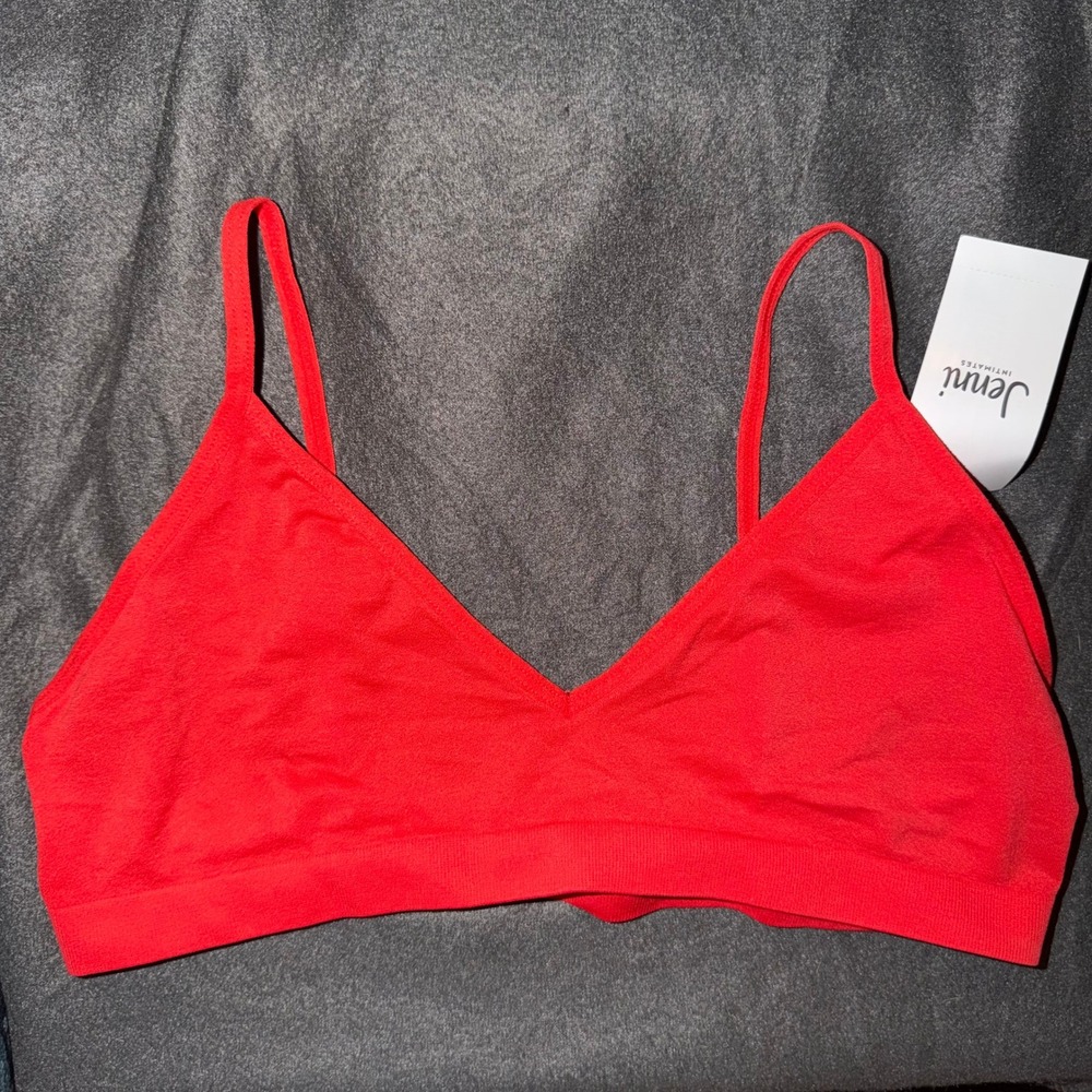 Jenni Intimates Papaya Punch Red Orange Bralette Size M 100158355 NWT